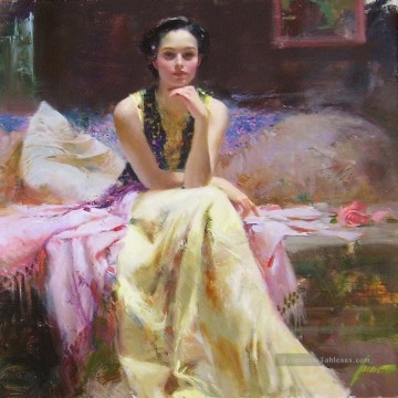 Impressionnisme œuvres - Pino Daeni 17 beautiful Femme lady